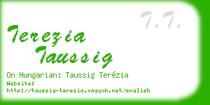 terezia taussig business card